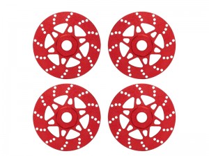 ALUMINUM 17mm HEX ADAPTOR BRAKE DISC ARA311035 FOR ARRMA 1/7 FELONY  INFRACTION LIMITLESS 1/8  TYPHON 6S BLX - RED - RS-ARA311035DISC/RE