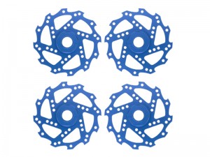 ALUMINUM 17mm HEX ADAPTOR BRAKE DISC TYPE-A ARA311035 FOR ARRMA 1/7 FELONY  INFRACTION LIMITLESS 1/8  TYPHON 6S BLX - BLUE - RS-ARA311035DISCA/BU