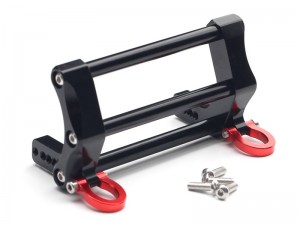 ALUMINUM LCG FRONT BUMPER TOW HOOK SET FOR 1/10 RC TRAXXAS TRX-4 AXIAL RACING SCX10 CRAWLER TRUCK - RS-TRX48866LCG-RE