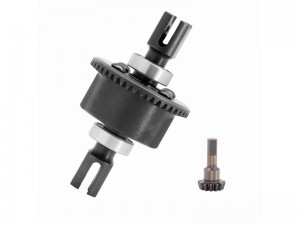 ALUMINUM FRONT / REAR DIFF SET 42T 15T AR220028 FOR ARRMA 1/7 INFRACTION LIMITLESS 1/8 TYPHON 6S BLX ARA109001 ARA109011 ARA8306 ARA8406 - RS-AR220028B/BK