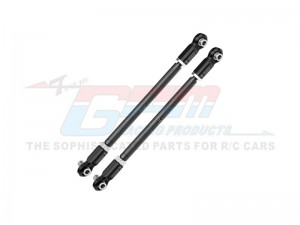 GPM TXM047S-OC-V1 4140 CARBON STEEL ADJUSTABLE FRONT STEERING ROD WITH 7075 ALLOY ENDS 7897 FOR TRAXXAS 1/5 X-MAXX 6S MONSTER TRUCK 77076-4 - BLACK - TXM047S-OC-V1-BEBK