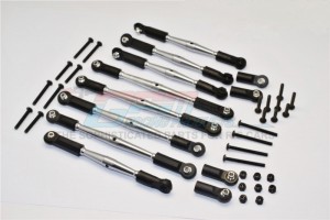 GPM GM1605 ALUMINIUM 5MM ANTI-THREAD TIE ROD  (FOR SETTING 300MM-323MM WHEELBASE) 1/10 G-MADE R1 ROCK BUGGY - GM1605-GS-BEBK