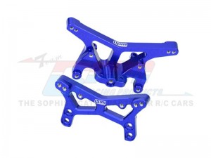 GPM LMB2830 7075 ALLOY FRONT & REAR SHOCK TOWER LOS-1981 LOS-1770 FOR LOSI 1/24 Micro-B 2WD Buggy RTR LOS00007  - BLUE - LMB2830-B