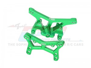 GPM LMB2830 7075 ALLOY FRONT & REAR SHOCK TOWER LOS-1981 LOS-1770 FOR LOSI 1/24 Micro-B 2WD Buggy RTR LOS00007  - GREEN - LMB2830-G