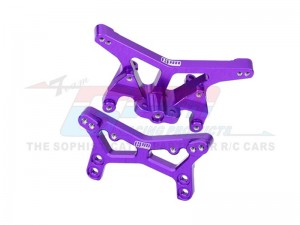 GPM LMB2830 7075 ALLOY FRONT & REAR SHOCK TOWER LOS-1981 LOS-1770 FOR LOSI 1/24 Micro-B 2WD Buggy RTR LOS00007  - PURPLE - LMB2830-P