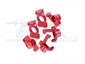 GPM LMB192122 7075 ALLOY FRONT CASTER BLOCKS & FRONT SPINDLES & REAR HUBS FOR LOSI 1/24 Micro-B 2WD Buggy RTR LOS00007  - LMB192122-R