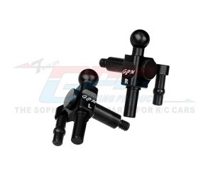 GPM MR04021 4140 CARBON STEEL & 7075 ALLOY FRONT KNUCKLE ARM MZ708 FOR 1/28 KYOSHO MINI-Z MR-04 EV02 - MR04021-BK