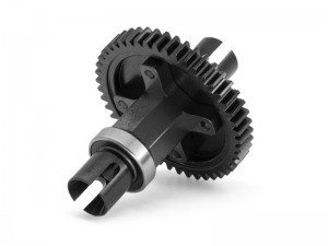 ALUMINUM CENTER DIFF STRAIGHT SLIPPER CLUTCH SHAFT 9585 - 46T / 52T FOR TRAXXAS 1/8 SLEDGE 95096-4 - BLACK - 52T - RS-TRX958552T/BK