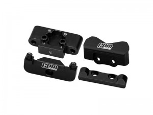 GPM LMB0089 ALLOY FRONT BULKHEAD & REAR PIN MOUNTS FOR LOSI 1/24 Micro-B 2WD Buggy LOS00007 - LMB0089-BK