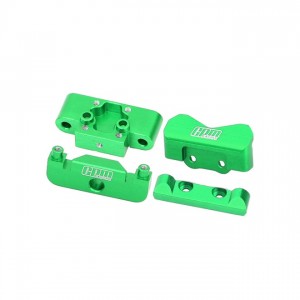GPM LMB0089 ALLOY FRONT BULKHEAD & REAR PIN MOUNTS FOR LOSI 1/24 Micro-B 2WD Buggy LOS00007 - GREEN - LMB0089-G