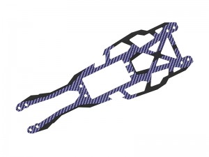 3RACING SAK-D616GA CARBON GRAPHITE COLOR UPPER DECK FOR 1/10 SAKURA D6 SPORT DRIFT ONROAD CAR - SAK-D616GA/BU