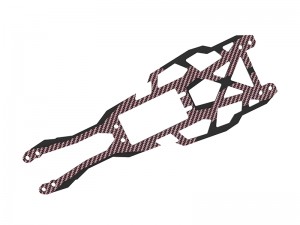 3RACING SAK-D616GA CARBON GRAPHITE COLOR UPPER DECK FOR 1/10 SAKURA D6 SPORT DRIFT ONROAD CAR - SAK-D616GA/RE