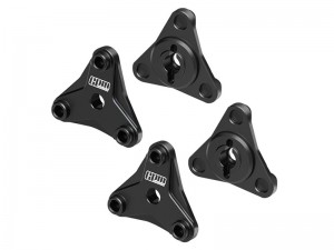 GPM HS2010 7075 ALLOY FRONT & REAR WHEEL HEXES FOR 1/10 TAMIYA  1/10 HOTSHOT II 2024 BUGGY 58737 - BLACK - HS2010-BK