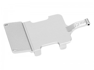 GPM LMB023 7075 ALLOY ELECTRONICS AND RECEIVER MOUNTING PLATE FOR LOSI 1/24 Micro-B 2WD Buggy  LOS00007 - SILVER - LMB023-S