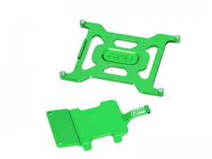 GPM LMB23126 7075 ALLOY BATTERY HOLDER & ELECTRONICS AND RECEIVER MOUNTING PLATE FOR LOSI 1/24 Micro-B 2WD Buggy  LOS00007 - GREEN - LMB23126-G