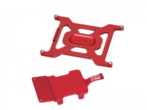 GPM LMB23126 7075 ALLOY BATTERY HOLDER & ELECTRONICS AND RECEIVER MOUNTING PLATE FOR LOSI 1/24 Micro-B 2WD Buggy  LOS00007 - RED - LMB23126-R