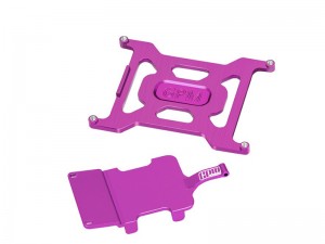 GPM LMB23126 7075 ALLOY BATTERY HOLDER & ELECTRONICS AND RECEIVER MOUNTING PLATE FOR LOSI 1/24 Micro-B 2WD Buggy  LOS00007 - PURPLE - LMB23126-P