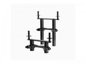 ALUMINUM ADJUSTABLE FRONT & REAR BODY MOUNT 8215 FOR TRAXXAS 1/10 RC TRX-4 TRX-6 CRAWLER TRUCK - BLACK - RS-TRX8215/BK