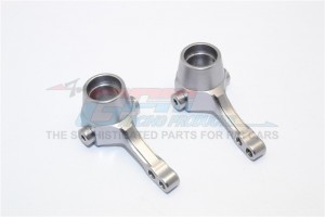 ALUMINIUM FRONT KNUCKLE ARM  GMADE SAWBACK - Gun silver - SW021-GS
