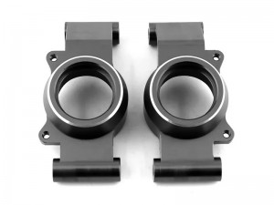 ALUMINUM REAR STUB AXLE CARRIERS 7752 FOR 1/5 TRAXXAS X-MAXX 6S 8S MONSTER TRUCK - RS-TRX7752/BK