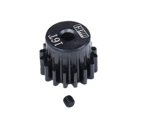 GPM LMB014TS 40Cr STEEL PINION MOTOR GEAR - 14T / 15T / 16T / 17T / 18T 0.5M 2mm Shaft For LOSI 1/24 Micro-B 2WD Buggy LOS00007 - LMB016TS-BK