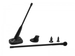 UNIVERSAL ABS PLASTIC SIGNAL LINE ANTENNA 3PCS SET FOR 1/14 TAMIYA TRACTOR TRUCK TRAILER MAN SCANIA ACTROS - TRA022/BK