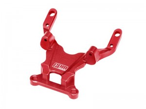 GPM LMB012FA 7075 ALLOY FRONT BULKHEAD LOS-1770 FOR 1/24 LOSI RC MICRO-B BUGGY LOS00007 - RED - LMB012FA-R
