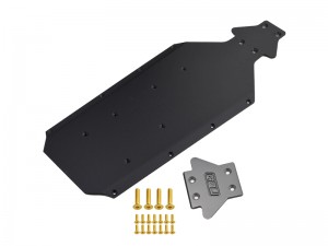 NYLON 2mm MAIN CHASSIS PROTECTOR PLATE W. TITANIUM COVER FOR ARRMA 1/8 NOTORIOUS OUTCAST 6S BLX - RS-ARA320798