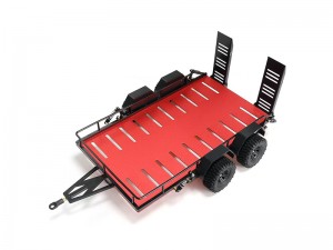METAL TRAILER HITCH ASSEMBLED 9795 FOR TRAXXAS 1/16 1/18 RC TRX-4M MINI CRAWLER TRUCK - RED - TRX4M-9795/RE