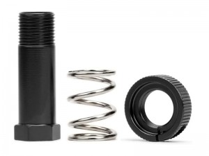 ALUMINUM SERVO SAVER HUB SET ARA340163 FOR ARRMA 1/7 BIG ROCK FELONY FIRETEAM INFRACTION LIMITLESS MOJAVE 1/8 KRATON NOTORIOUS 6S BLX - BLACK - RS-ARA340163/BK