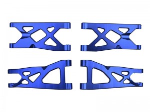 ALUMINUM FRONT & REAR SUSPENSION ARMS SET AR330443 AR330516 FOR 1/10 ARRMA BIG ROCK GRANITE SENTON VORTEKS 3S BLX - RS-AR330443/BU