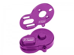 GPM LMB1838 7075 ALLOY MOTOR PLATE & REAR MAIN GEAR COVER LOS-1769 FOR LOSI 1/24 Micro-B 2WD Buggy LOS00007 - PURPLE - LMB1838-P