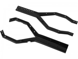 METAL ADJUSTABLE MULTI HOLES WHEELBASE FRAME RAIL AXI231015 FOR AXIAL RACING SCX10-III CRAWLER GLADIATOR WRANGLER - RS-AXI231015/BK