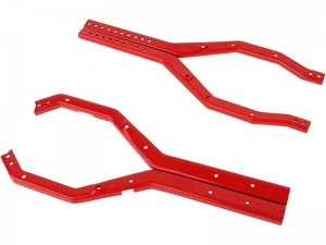 METAL ADJUSTABLE MULTI HOLES WHEELBASE FRAME RAIL AXI231015 FOR AXIAL RACING SCX10-III CRAWLER GLADIATOR WRANGLER - RED - RS-AXI231015/RE