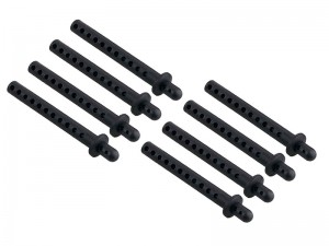 PLASTIC BODY POST SET - 69mm 8PCS FOR 1/10 RC ON-ROAD OFF-ROAD BUGGY CAR - RS-BP02/BK