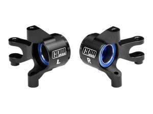 GPM TXMM021 7075 ALLOY FRONT STEERING BLOCKS WITH OVERSIZE BEARING 10736 FOR TRAXXAS MINI MAXX MINI XRT MINI SLASH - TXMM021-BK