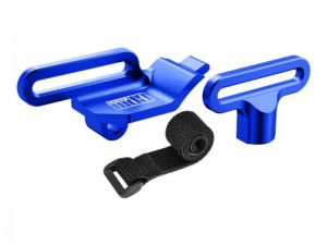 GPM TXMM0126 7075 ALLOY RETAINER BATTERY HOLD-DOWN FOR 1/10 RC TRAXXAS MINI MAXX MONSTER TRUCK 107154-1 - BLUE - TXMM0126-B