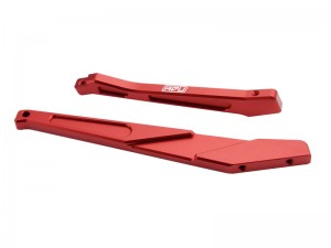 ALUMINUM 7075 FRONT & REAR CHASSIS BRACE SET ARA-1509 FOR ARRMA 1/8 KRATON 6S V6 ARA8608V6 - RED - RS-ARA-1509/RE