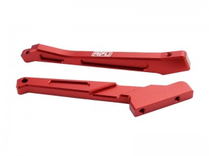 ALUMINUM 7075 FRONT & REAR CHASSIS BRACE SET ARA-1525 FOR ARRMA  ARA8611V6 1/8 NOTORIOUS 6S V6 - RED - RS-ARA-1525/RE