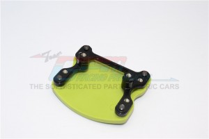 ALUMINIUM And PLASTIC FRONT/REAR SKID  PLATE MOUNT GMADE SAWBACK - Black - SW168F/R-BK