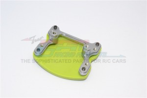 ALUMINIUM And PLASTIC FRONT/REAR SKID  PLATE MOUNT GMADE SAWBACK - Gun silver - SW168F/R-GS