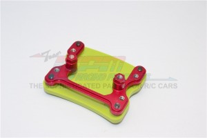 ALUMINIUM And PLASTIC FRONT/REAR SKID  PLATE MOUNT GMADE SAWBACK - Red - SW168F/R-R