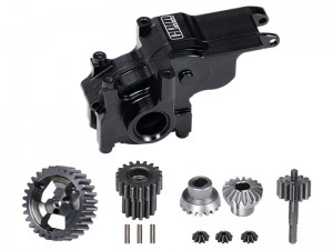 GPM LMB131200 7075 ALLOY TRANSMISSION CASE 40Cr STEEL TRANSMISSION GEAR SET LOS-1769 FOR LOSI 1/24 Micro-B Buggy LOS00007 - LMB131200-BK