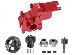 GPM LMB131200 7075 ALLOY TRANSMISSION CASE 40Cr STEEL TRANSMISSION GEAR SET LOS-1769 FOR LOSI 1/24 Micro-B Buggy LOS00007 - RED - LMB131200-R