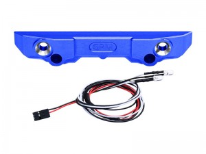 GPM TXMM330R 7075 ALLOY REAR BUMPER WITH LED LIGHTS 10735 10798 FOR TRAXXAS MINI MAXX MONSTER 107154-1 - BLUE - TXMM330R-B
