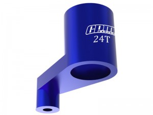 GPM LMB024TSH 7075 ALLOY 24T SERVO ARM LOS-1987 FOR LOSI 1/24 Micro-B Buggy RTR LOS00007 - BLUE - LMB024TSH-B