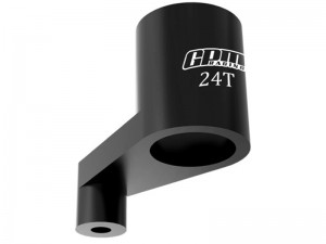 GPM LMB024TSH 7075 ALLOY 24T SERVO ARM LOS-1987 FOR LOSI 1/24 Micro-B Buggy RTR LOS00007 - BLACK - LMB024TSH-BK