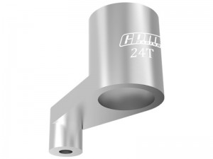 GPM LMB024TSH 7075 ALLOY 24T SERVO ARM LOS-1987 FOR LOSI 1/24 Micro-B Buggy RTR LOS00007 - SILVER - LMB024TSH-S