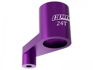 GPM LMB024TSH 7075 ALLOY 24T SERVO ARM LOS-1987 FOR LOSI 1/24 Micro-B Buggy RTR LOS00007 - PURPLE - LMB024TSH-P