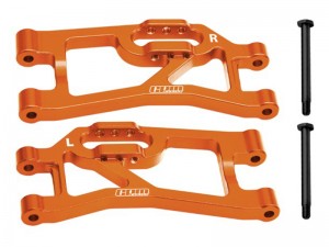 GPM TXMM056 7075 ALLOY REAR LOWER SUSPENSION ARMS 10730 10740 FOR 1/10 RC TRAXXAS MINI MAXX MONSTER 107154-1 - ORANGE - TXMM056-OR